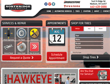 Tablet Screenshot of northridgeautomotive.com